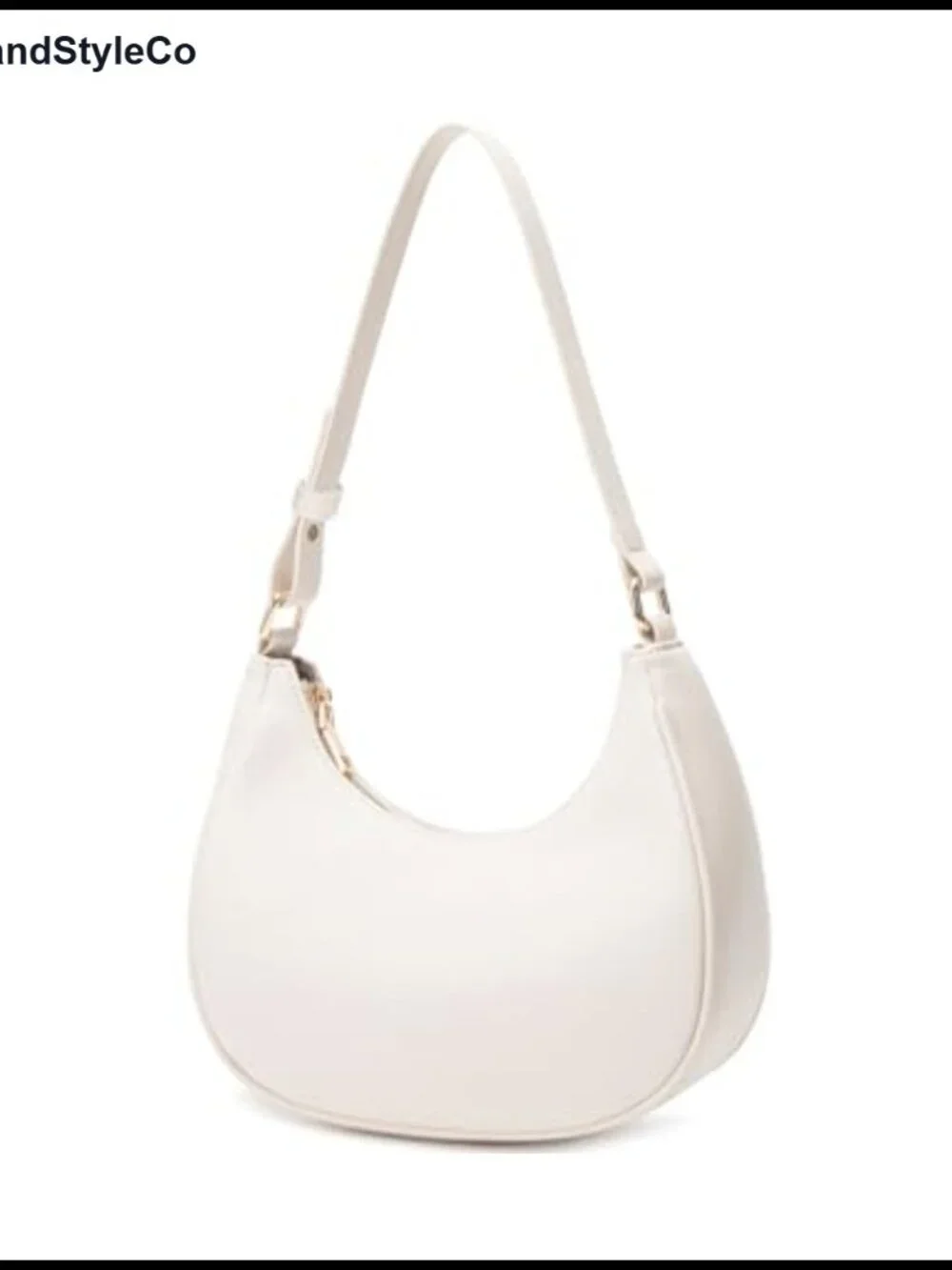 Cute Hobo Tote Handbag Underarm Purse Mini Clutch with Zipper PU Leather